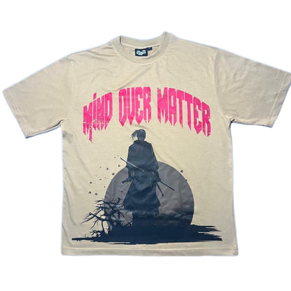 MIND OVER MATTER BEIGE TEE