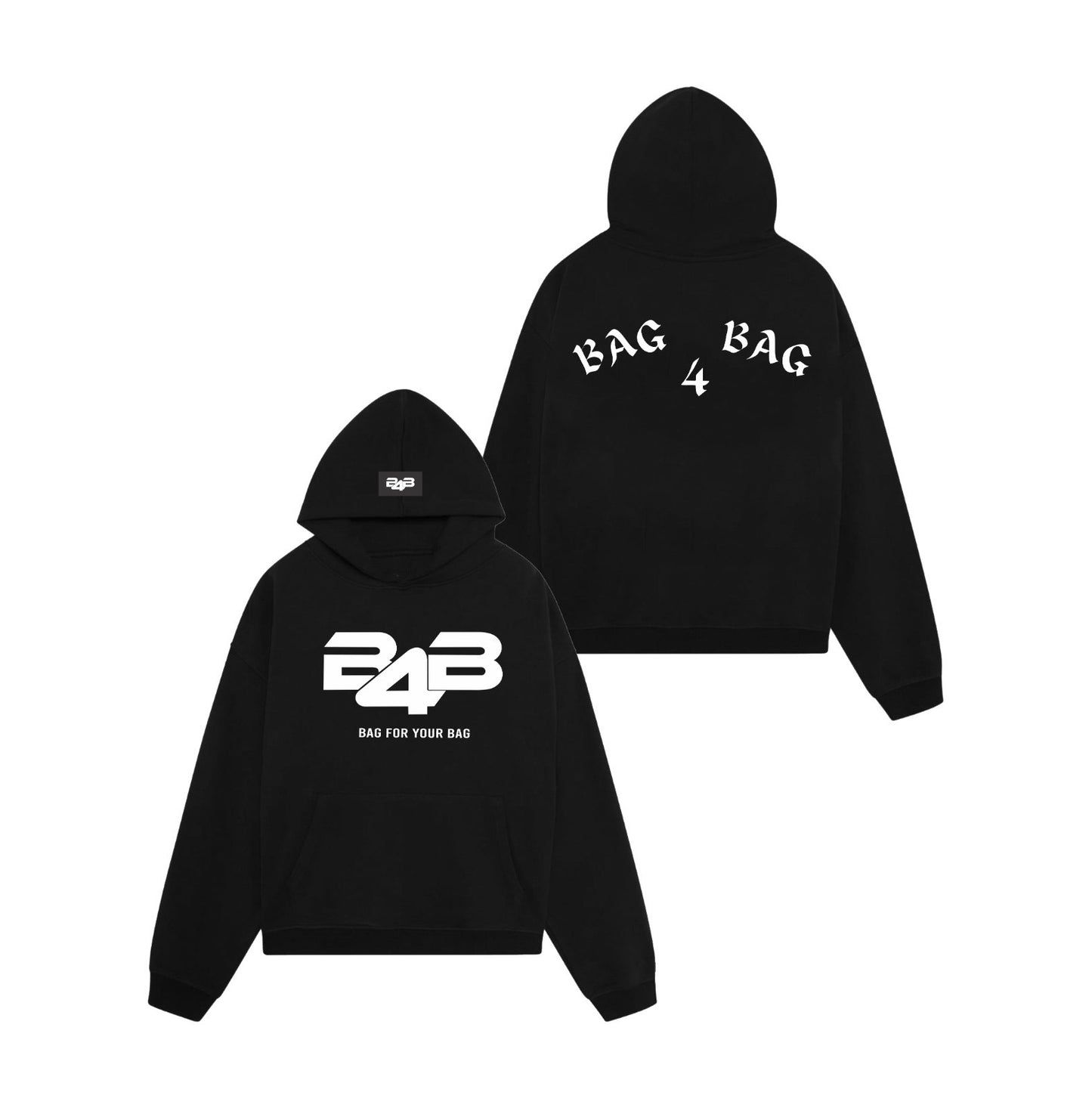 b4b classic hoodie - black
